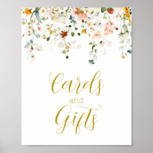 Kärlek är i blomkort och present skylt