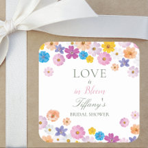 Kärlek är i blomman Vild blomsterträdgård Bröllops