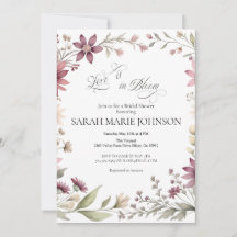 Kärlek är i blomning Vårblommig bröllopsdusch