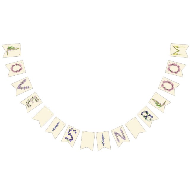 Kärlek är i Bloom Banner Vimplar (Alla)