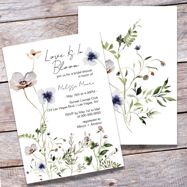 Kärlek är i Bloom, Inbjudningskort för möhippan (Skapare uppladdad)