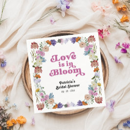 Kärlek är i Bloom Möhippa Wildblomma Pappersservett