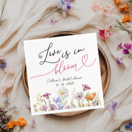 Kärlek är i Bloom Möhippa Wildblomma Pappersservett