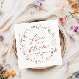 Kärlek är i Bloom Möhippa Wildblomma Pappersservett