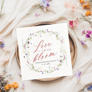 Kärlek är i Bloom Möhippa Wildblomma Pappersservett