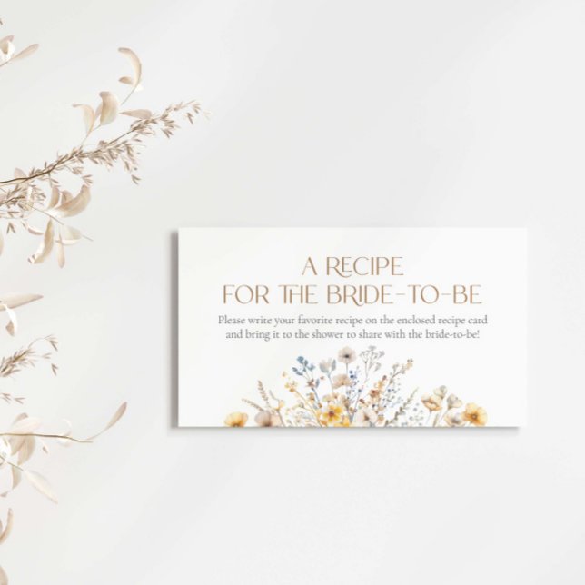 Kärlek är i Bloom Wildblomme Recipe för bruden Tilläggskort (Skapare uppladdad)