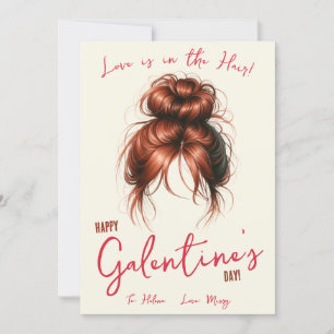Kärlek är i Hair, Hårsnodd, Scrunchie Gift Card Inbjudningar