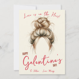 Kärlek är i Hair, Hårsnodd, Scrunchie Gift Card Inbjudningar