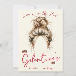 Kärlek är i Hair, Hårsnodd, Scrunchie Gift Card Inbjudningar