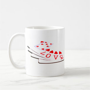 Kärlek är i korten kaffemugg