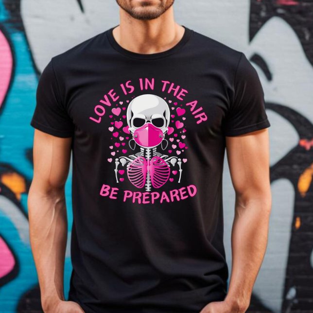 Kärlek är i Luft Anti alla hjärtans dag T-shirt (Love Is In The Air Anti Valentine's T-shirt.)