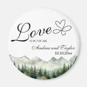 Kärlek är i Luft Elegant bröllop-tjänst Magnet