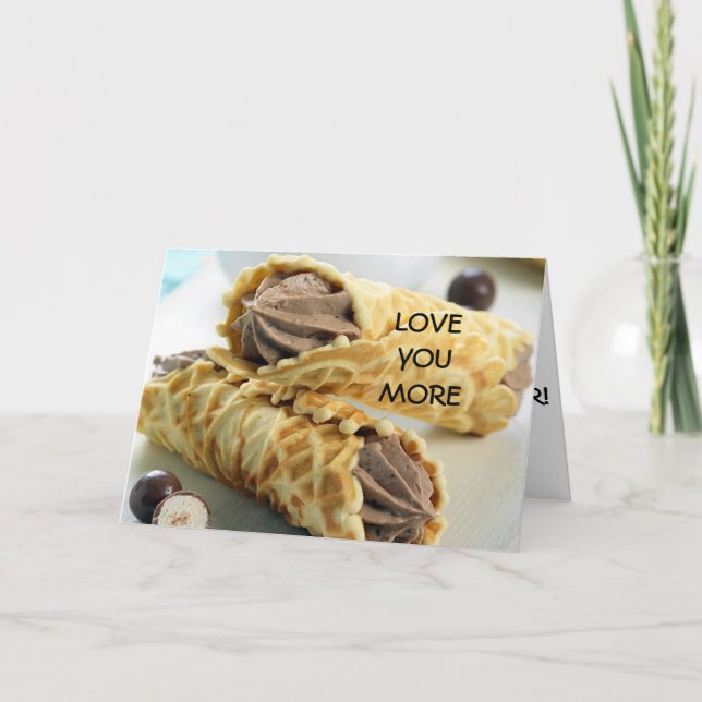 KÄRLEK ÄR I LUFT "ITALIENSKA STIL" MED PIZZELLES HELGKORT (Framsida)