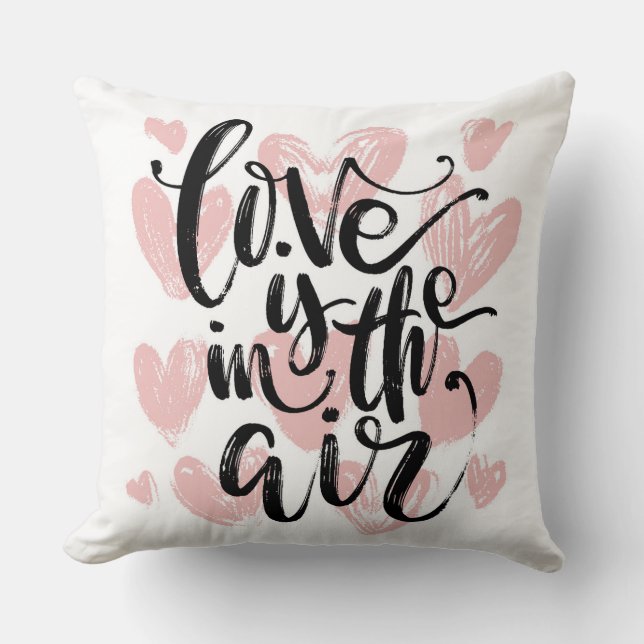 Kärlek är i Luft Melon Heart Pillow Kudde (Framsida)