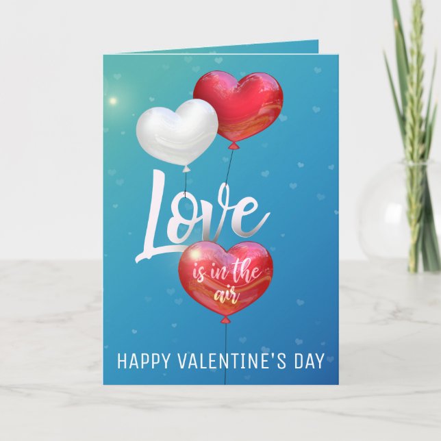 Kärlek är i Luft:s kort för alla hjärtans hälsning (Framsida)