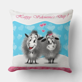"Kärlek är i Luft!" vackra Kärlek Cute-får! Kudde