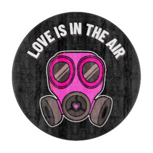 Kärlek är i luften Gasmask Skärbräda