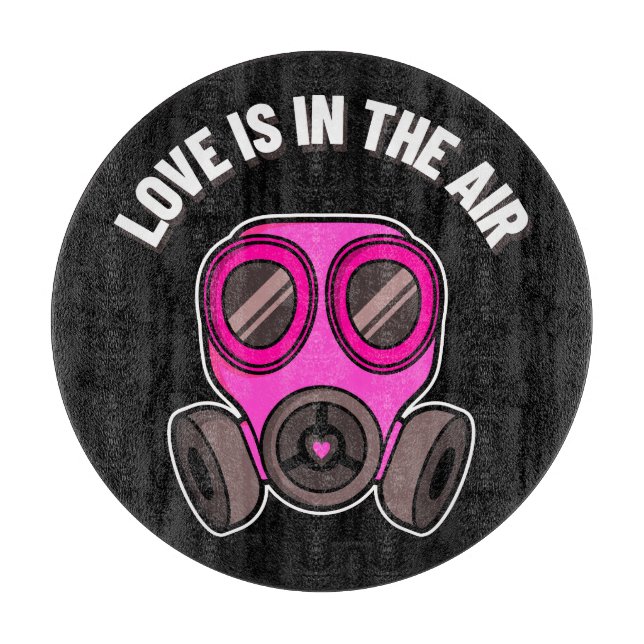 Kärlek är i luften Gasmask Skärbräda (Framsidan)