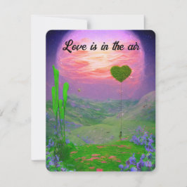 Kärlek är i luften  julkort