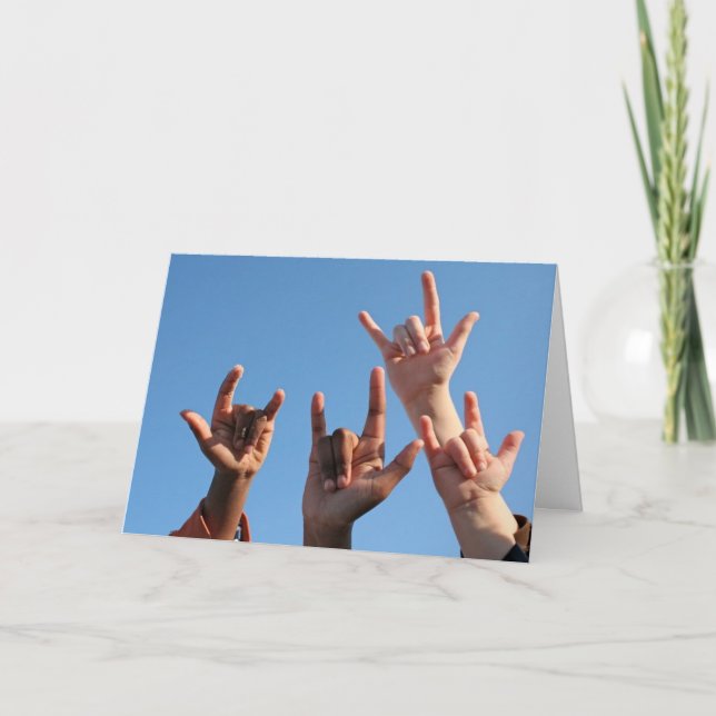 Kärlek är i luften! kort (Framsida)