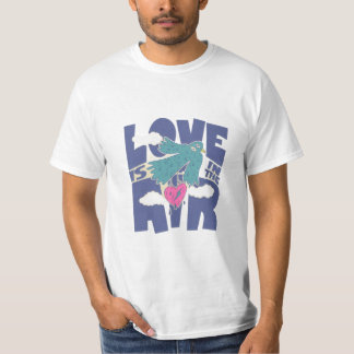 Kärlek är i luften – Söt fågel & hjärta romantisk T Shirt