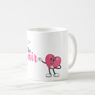 Kärlek är i luften – Söt hjärteinlägg Valentin Kaffemugg