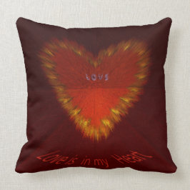 Kärlek är i mitt hjärta kudde