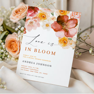 Kärlek är i Möhippan Blodhöst Blommigt Fall Inbjudningar