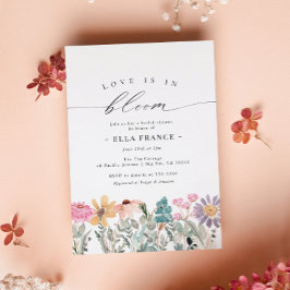 Kärlek är i Möhippan Bloom Wildblomma Flower Inbjudningar