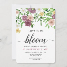 Kärlek är i Möhippan Bloom Wildblomma Garden Inbjudningar