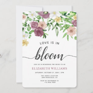 Kärlek är i Möhippan Bloom Wildblomma Garden Inbjudningar