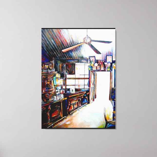 Kärlek är ingen mur, det är en bro canvastryck (Framsida)