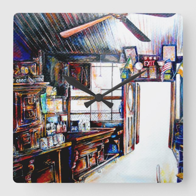 Kärlek är ingen mur, det är en bro fyrkantig klocka (Framsida)