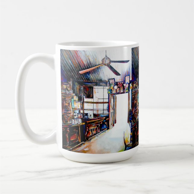 Kärlek är ingen mur, det är en bro kaffemugg (Vänster)