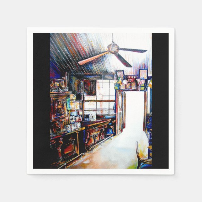 Kärlek är ingen mur, det är en bro pappersservett (Framsidan)