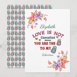 Kärlek är inte inställd Min peppar din salt Anpass Kort