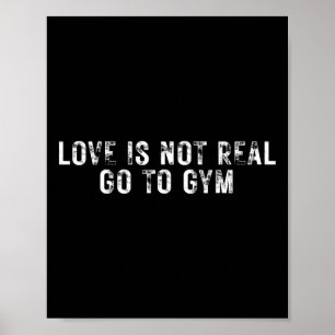Kärlek är inte riktigt på väg till gymmet poster