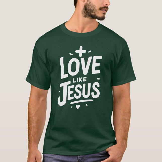 Kärlek är Jesus vintage T Shirt (Framsida)