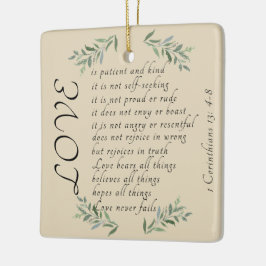 Kärlek är Julgran som är ett tålmodigt prydnadsämn Julgransprydnad Keramik