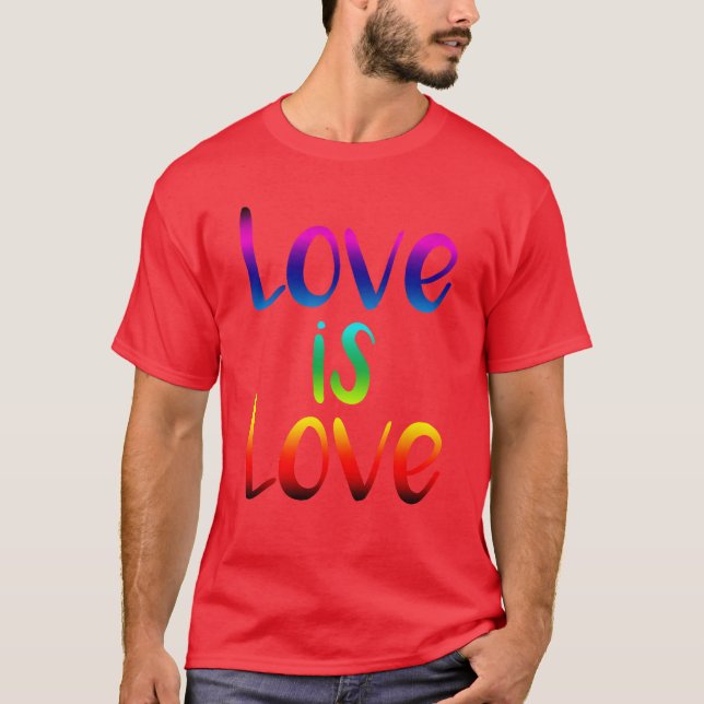 KÄRLEK ÄR KÄRLEK 001 BL tjej T Shirt (Framsida)
