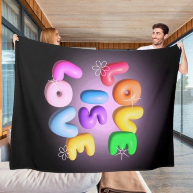 Kärlek är Kärlek 3D-regnbåge, Pridets felsteg, bla Fleecefilt (Skapare uppladdad)