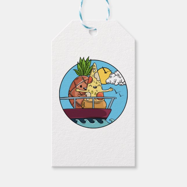 Kärlek är Kärlek-ananas Pizza Valentines day Foodi Presentetikett (Framsidan)