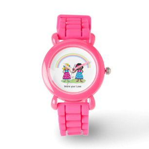 "KÄRLEK är KÄRLEK - Barn Glitter Strap Watch Armbandsur
