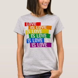 Kärlek är Kärlek Block T Shirt
