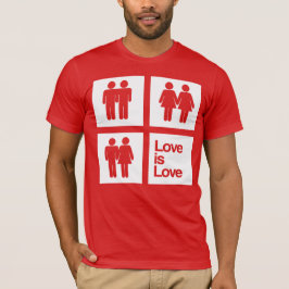 Kärlek är Kärlek Block T Shirt