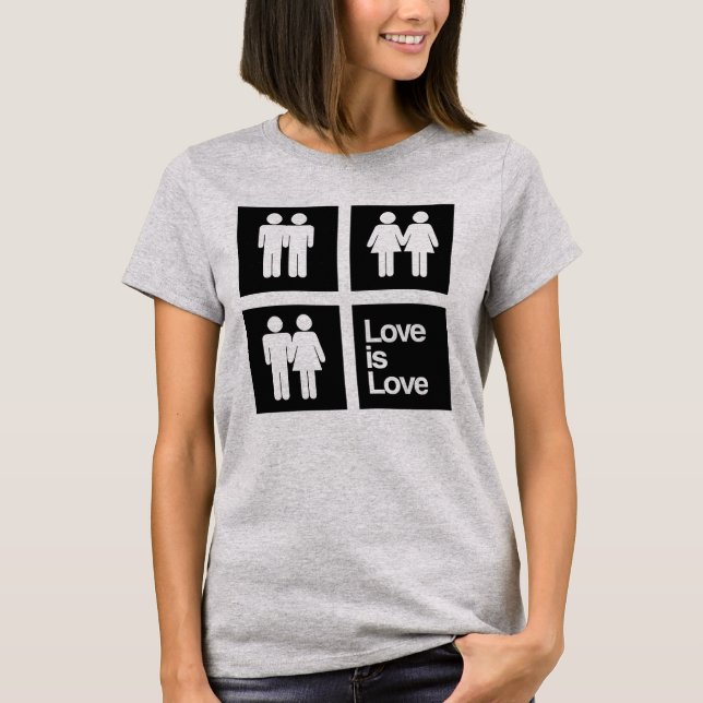 Kärlek är Kärlek Block Tee (Framsida)