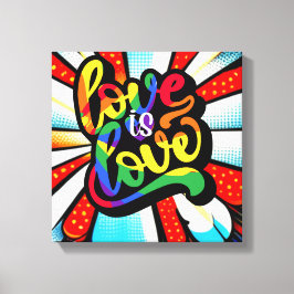 Kärlek är Kärlek Canvastryck