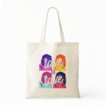 Kärlek är kärlek Cher LGBTQ Pride Month Tote Bag