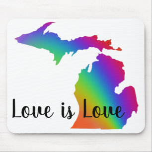 Kärlek är kärlek färglöst i Michigan-konstruktione Musmatta