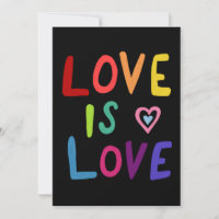 KÄRLEK ÄR KÄRLEK Färgrik regnbåge HBTQ-stolt Handg